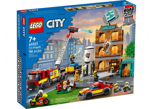 LEGO City 60321 Brandweerwagen en team