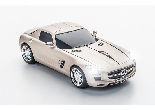 Click Car Mouse Mercedes Benz SLS AMG, wireless mouse - (Pearl Beige)