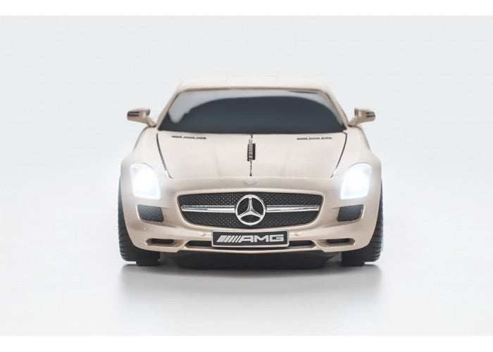 Click Car Mouse Mercedes Benz SLS AMG, wireless mouse - (Pearl Beige)