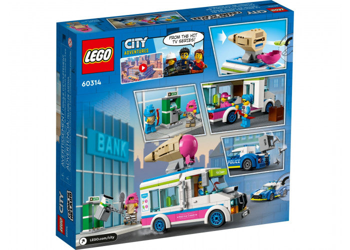 LEGO City 60314 IJswagen en politieachtervolging