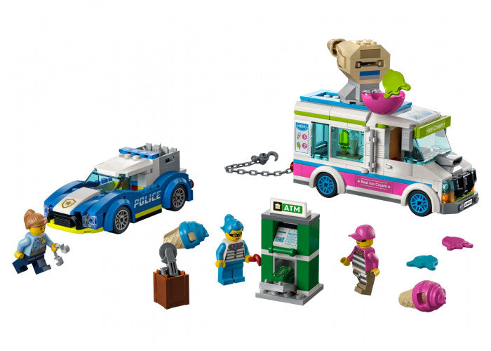 LEGO City 60314 IJswagen en politieachtervolging