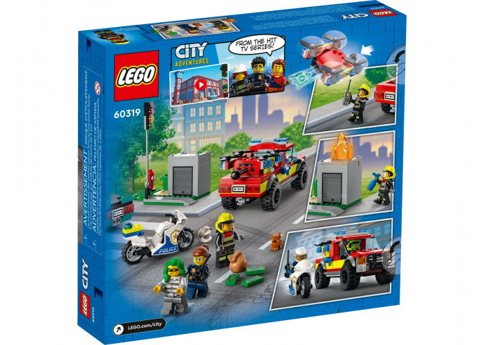 LEGO City 60319 Brandweer en politieachtervolging