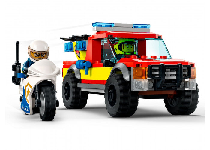 LEGO City 60319 Brandweer en politieachtervolging