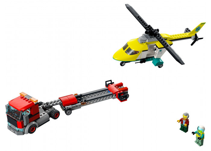 LEGO City 60343 Reddingshelicopter en transport