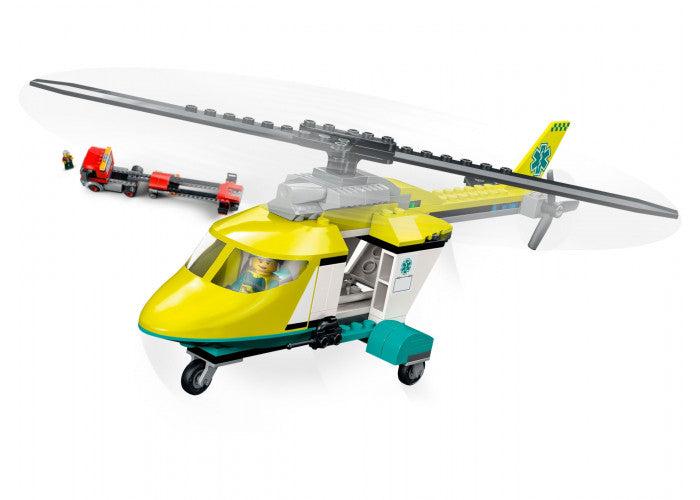 LEGO City 60343 Reddingshelicopter en transport